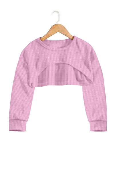 Women Cotton Blend Crop Top Palazzo Set(Pink)