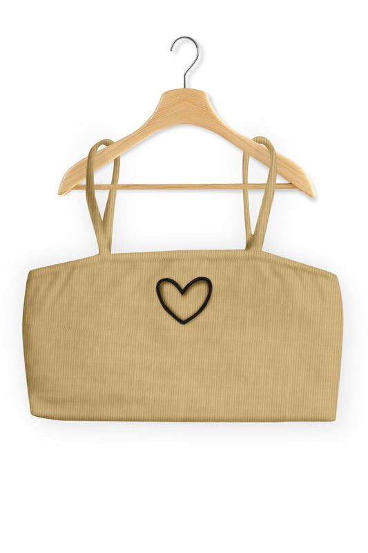 Women Cotton Blend Crop Top Palazzo Set(Khaki)